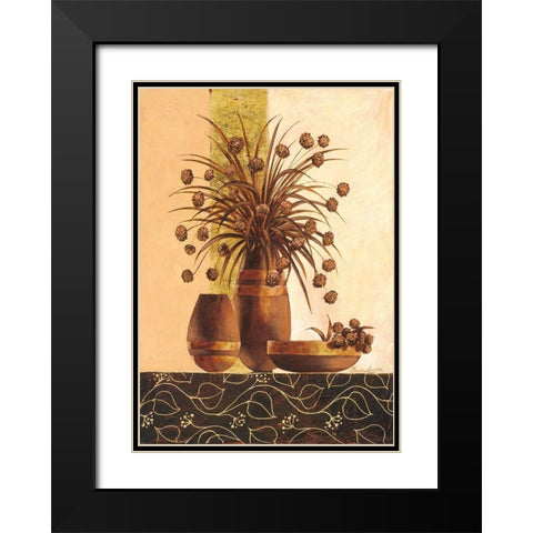 Montisoni Black Modern Wood Framed Art Print with Double Matting by Ancilotti, Claudia
