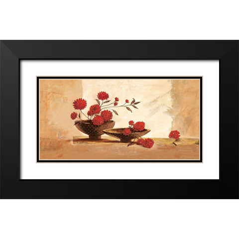 Barbados Black Modern Wood Framed Art Print with Double Matting by Ancilotti, Claudia