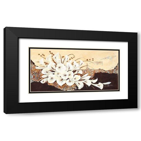 Arabesque Black Modern Wood Framed Art Print with Double Matting by Ancilotti, Claudia
