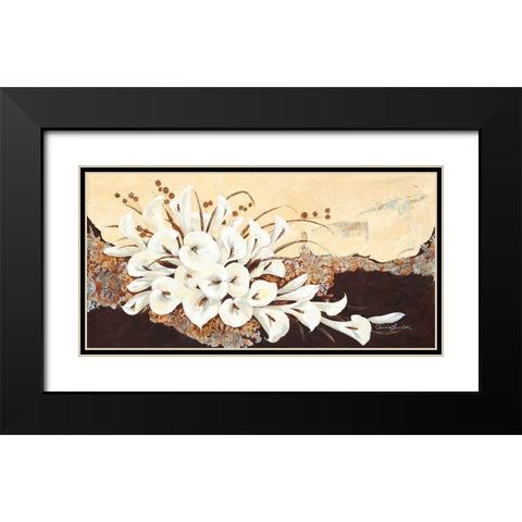 Arabesque Black Modern Wood Framed Art Print with Double Matting by Ancilotti, Claudia