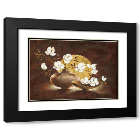 Golden Sunset Black Modern Wood Framed Art Print with Double Matting by Ancilotti, Claudia