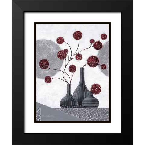 Spitit II Black Modern Wood Framed Art Print with Double Matting by Ancilotti, Claudia