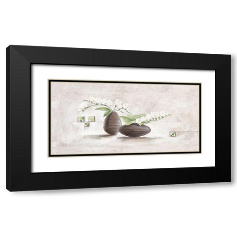 Cassic Green Black Modern Wood Framed Art Print with Double Matting by Ancilotti, Claudia