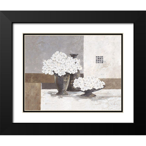 Cristal Pearl Black Modern Wood Framed Art Print with Double Matting by Ancilotti, Claudia