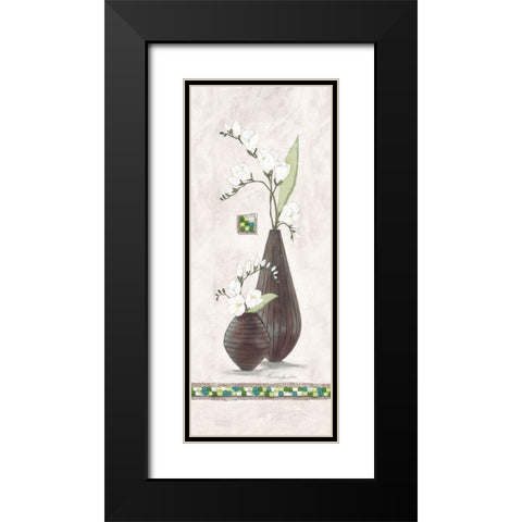 Secret Garden I Black Modern Wood Framed Art Print with Double Matting by Ancilotti, Claudia
