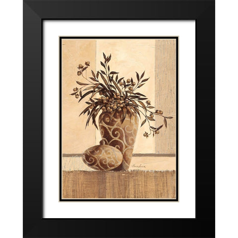 Kairo Black Modern Wood Framed Art Print with Double Matting by Ancilotti, Claudia