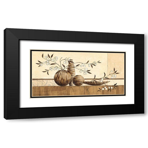 Mombasa Black Modern Wood Framed Art Print with Double Matting by Ancilotti, Claudia