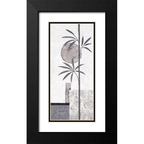 Silver Bamboo II Black Modern Wood Framed Art Print with Double Matting by Ancilotti, Claudia