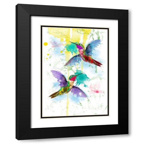 Kolibri Black Modern Wood Framed Art Print with Double Matting by Henk van Gog