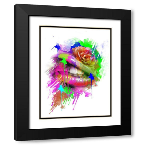 Lioneye Black Modern Wood Framed Art Print with Double Matting by Henk van Gog