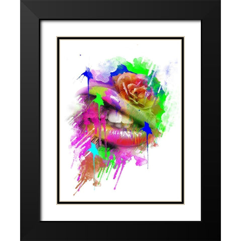 Lioneye Black Modern Wood Framed Art Print with Double Matting by Henk van Gog