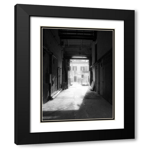 RUN-DOWN BUILDINGS I Black Modern Wood Framed Art Print with Double Matting by Carlier, Dick