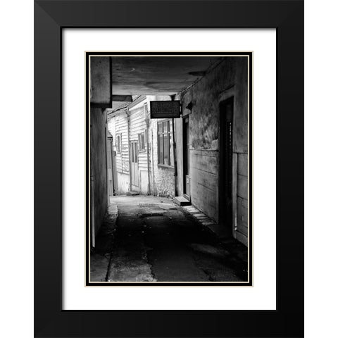 RUN-DOWN BUILDINGS II Black Modern Wood Framed Art Print with Double Matting by Carlier, Dick