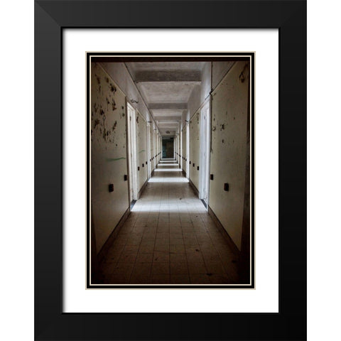 FORGOTTEN HOMES IV Black Modern Wood Framed Art Print with Double Matting by Carlier, Dick