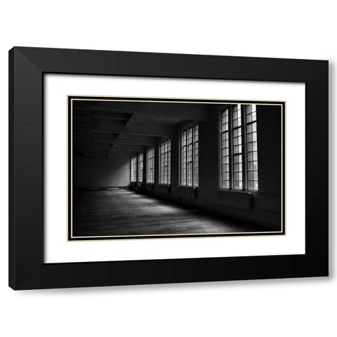 Run-Down Buildings VI Black Modern Wood Framed Art Print with Double Matting by Carlier, Dick