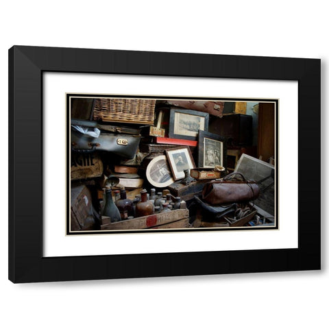 Memories Black Modern Wood Framed Art Print with Double Matting by Carlier, Dick
