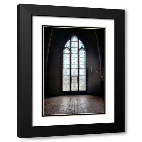 Noble Window II Black Modern Wood Framed Art Print with Double Matting by Carlier, Dick