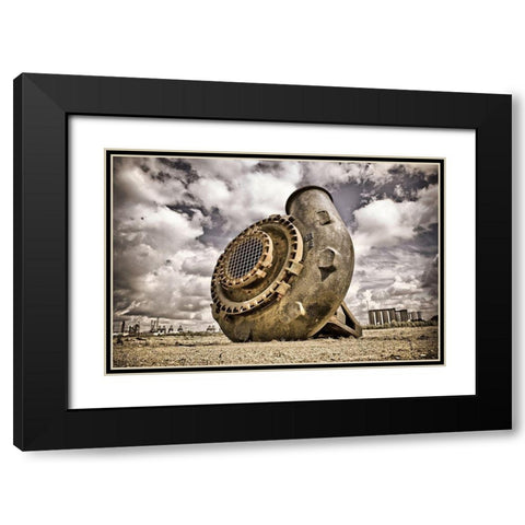 Rusty Desert Black Modern Wood Framed Art Print with Double Matting by Carlier, Dick