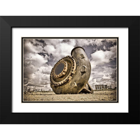 Rusty Desert Black Modern Wood Framed Art Print with Double Matting by Carlier, Dick