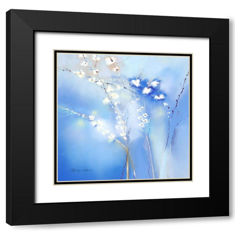 Blue Beyond Black Modern Wood Framed Art Print with Double Matting by Robertson, Marilyn