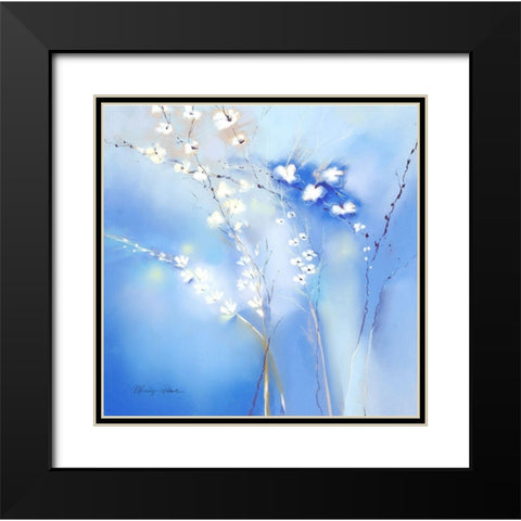Blue Beyond Black Modern Wood Framed Art Print with Double Matting by Robertson, Marilyn