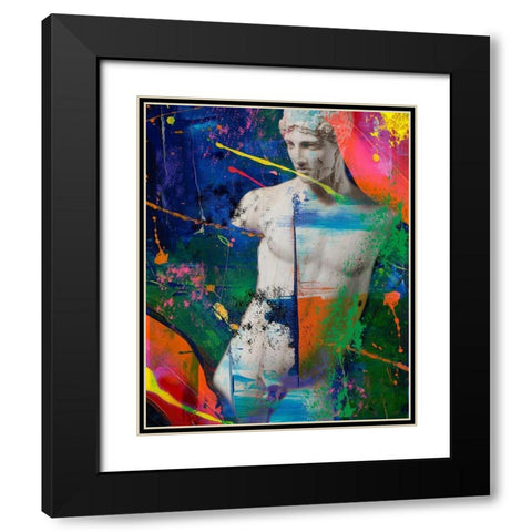 Hidden Faces 1 Black Modern Wood Framed Art Print with Double Matting by van Gog, Henk