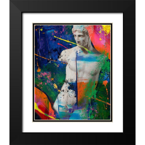 Hidden Faces 1 Black Modern Wood Framed Art Print with Double Matting by van Gog, Henk
