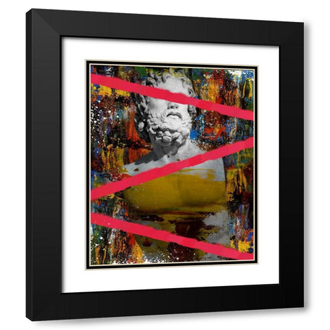 Hidden Faces 3 Black Modern Wood Framed Art Print with Double Matting by van Gog, Henk