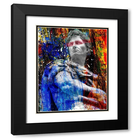 Hidden Faces 4 Black Modern Wood Framed Art Print with Double Matting by van Gog, Henk