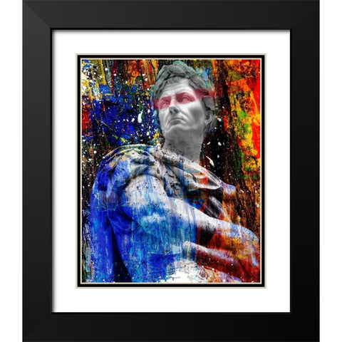 Hidden Faces 4 Black Modern Wood Framed Art Print with Double Matting by van Gog, Henk