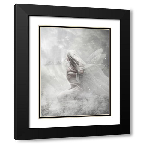 Fairy 47 Black Modern Wood Framed Art Print with Double Matting by Babette