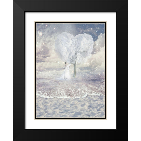 Liefdeskaart 16 Black Modern Wood Framed Art Print with Double Matting by Babette