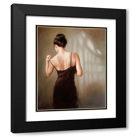 SENSUAL I Black Modern Wood Framed Art Print with Double Matting by Worswick, Peter