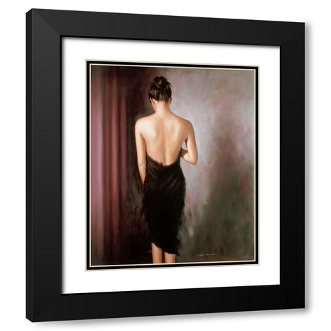 SENSUAL II Black Modern Wood Framed Art Print with Double Matting by Worswick, Peter