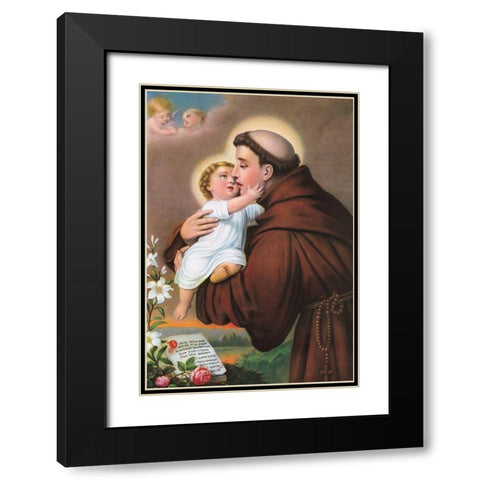 HEILIGER Black Modern Wood Framed Art Print with Double Matting by Anonymous