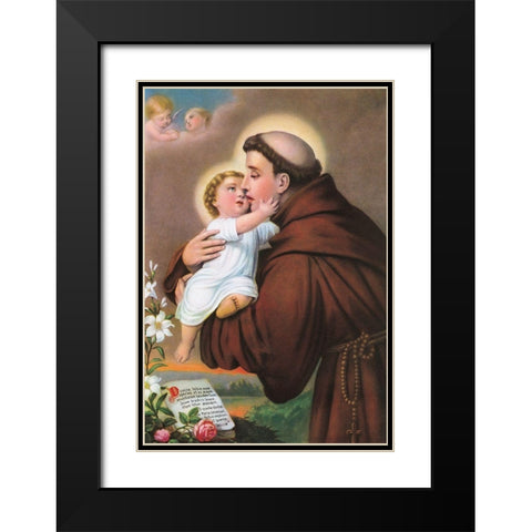 HEILIGER Black Modern Wood Framed Art Print with Double Matting by Anonymous