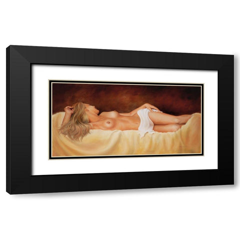 SWEET DREAMS I Black Modern Wood Framed Art Print with Double Matting by Worswick, Peter