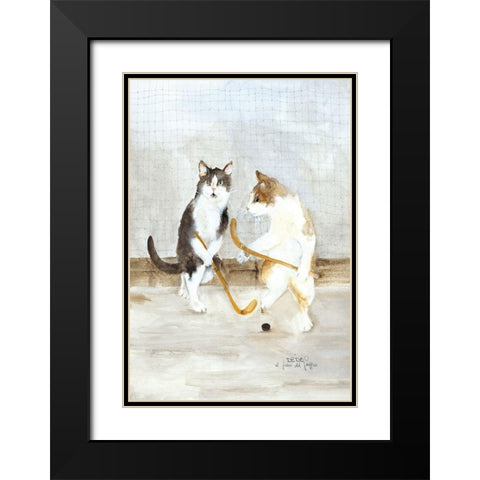 COPERTINA II Black Modern Wood Framed Art Print with Double Matting by Moser, Dede