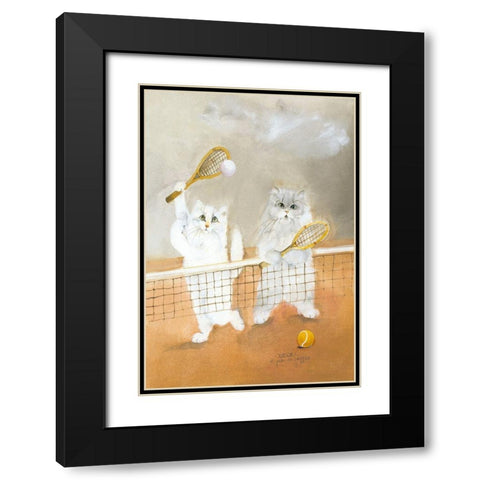 LUGLIO Black Modern Wood Framed Art Print with Double Matting by Moser, Dede