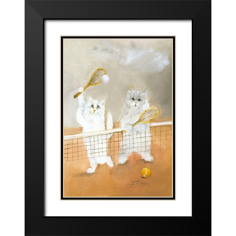 LUGLIO Black Modern Wood Framed Art Print with Double Matting by Moser, Dede