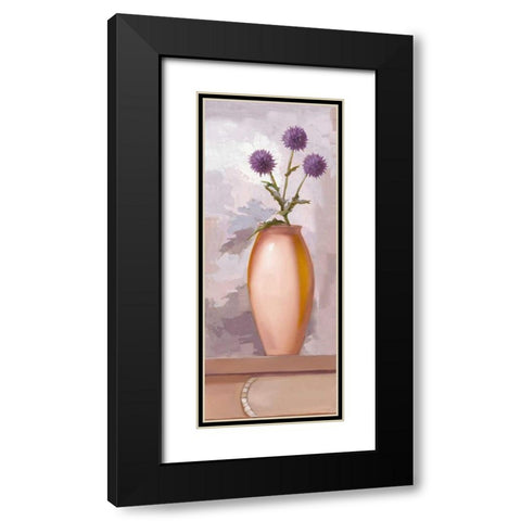 Lilac Kitchen III Black Modern Wood Framed Art Print with Double Matting by Babichev
