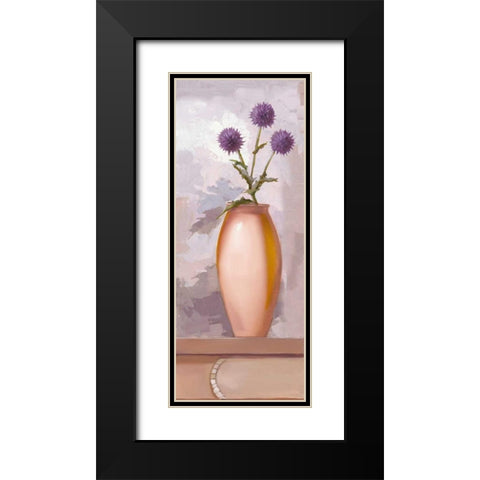 Lilac Kitchen III Black Modern Wood Framed Art Print with Double Matting by Babichev