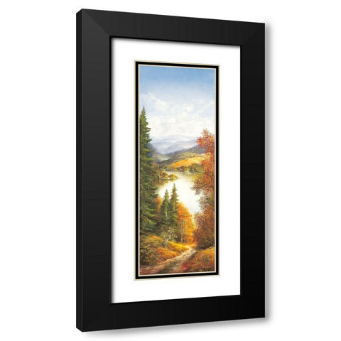 MIDDAY SKY II Black Modern Wood Framed Art Print with Double Matting by Glassl, Helmut