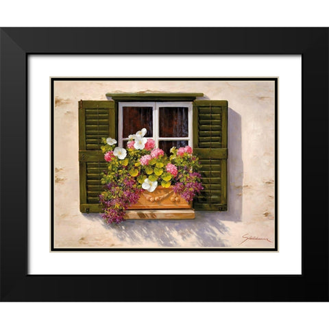 WONDERFUL VIEW II Black Modern Wood Framed Art Print with Double Matting by Schoelnhammer, Heinz