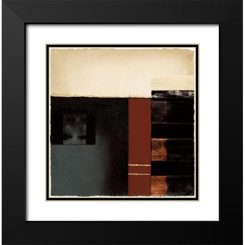 Moccha Black Modern Wood Framed Art Print with Double Matting by Carter, Brad