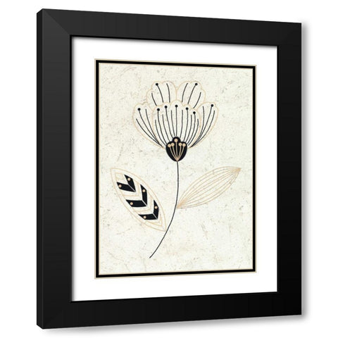 Champagne Supernova II Black Modern Wood Framed Art Print with Double Matting by Design Show