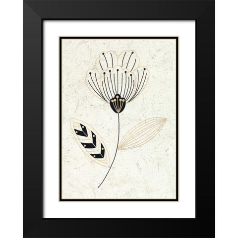Champagne Supernova II Black Modern Wood Framed Art Print with Double Matting by Design Show
