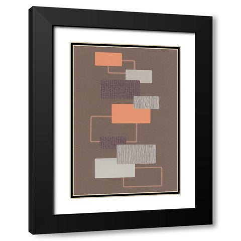 EQUILIBRIUM I Black Modern Wood Framed Art Print with Double Matting by Design Show