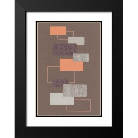EQUILIBRIUM I Black Modern Wood Framed Art Print with Double Matting by Design Show