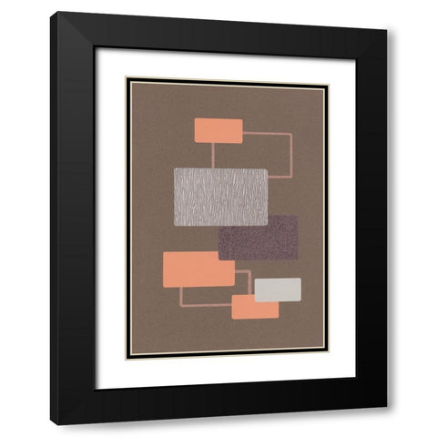 EQUILIBRIUM II Black Modern Wood Framed Art Print with Double Matting by Design Show